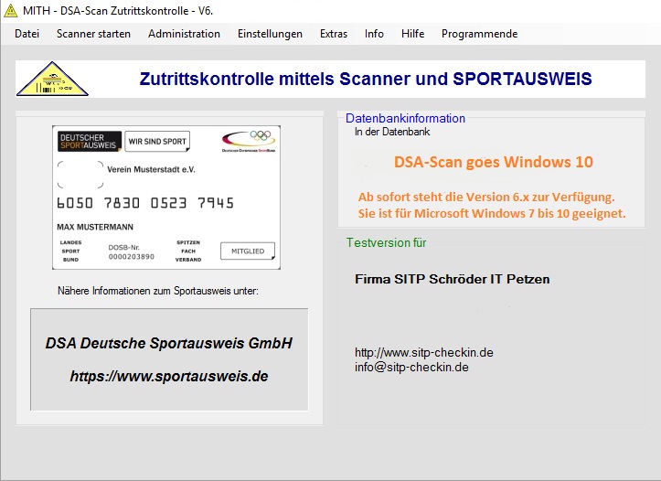 Prinzip der Funktionen von DSA-Scan